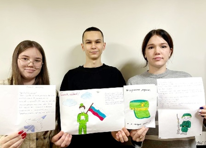 Студенты поддерживают солдат в рамках проекта "Всё для победы!"
